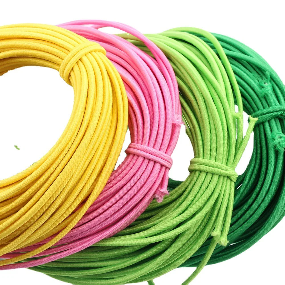 Wholesale Colorful Round 2.5mm Cord Elastic Rubber Rope For Garment