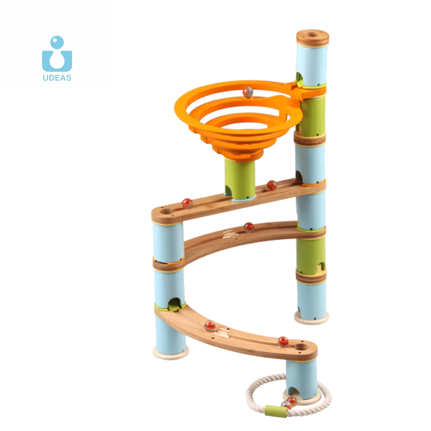UDEAS Montessori Toys marble run wood marble run building blocks marble