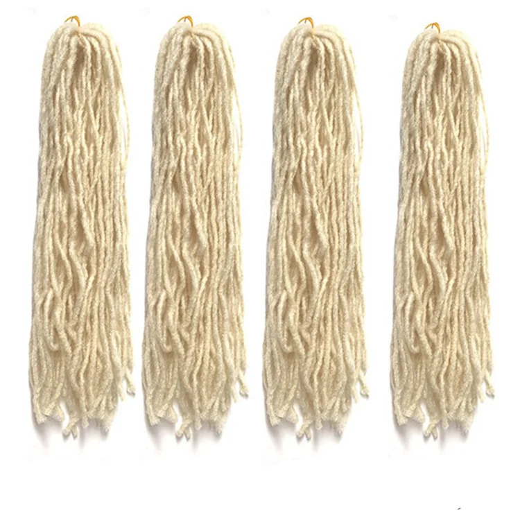 Extension Capelli Sintetici A Uncinetto 18 Pollici &ndash; Micro Locs Sister Locks, Morbidi, Neri