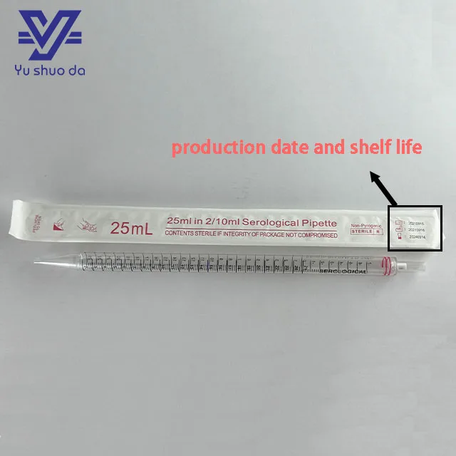 25ml serological pipettes