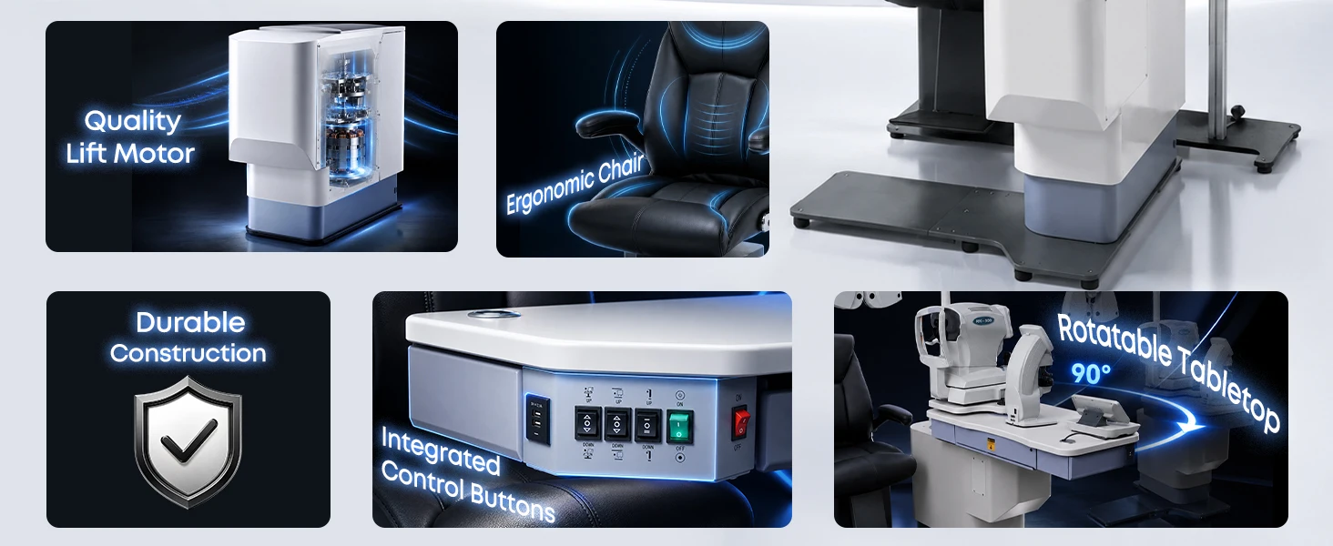 Ophthalmic Unit Chair and Stand TG-990 Professional Unidad Refraccion for Clinic and Hospital