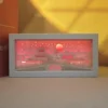 7 Colors Light Wooden Frame
