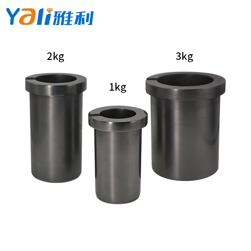 Factory Price High Pure Graphite Crucible Induction Furnace Tools Carbon Pot for Melting Gold Silver Copper