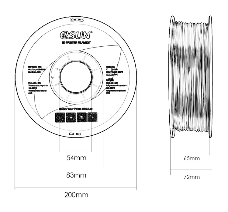 eSUN PLA+ 3D Rods-12