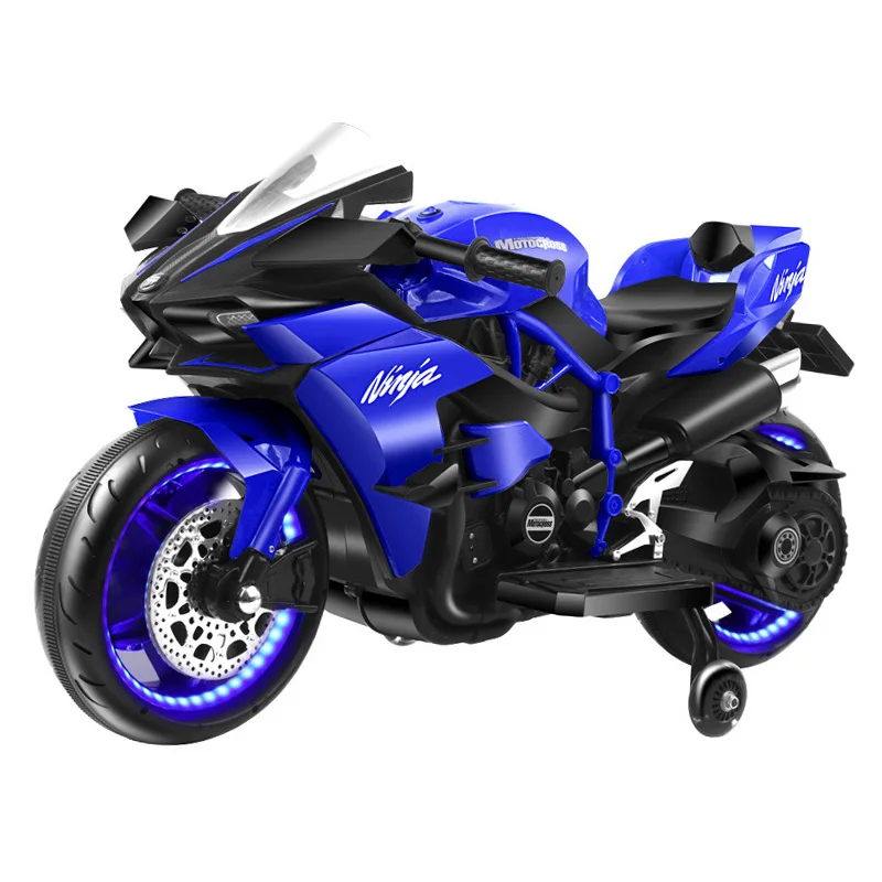 Rechargeable Motorcycle Wheels Race Ride on Car Children for Kids Big Size Two Battery Wooden Pedal Car Unisex Oyt-ride-on Car