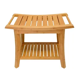 Водонепроницаемая скамейка для ванной, Бамбуковая полка для обуви, деревянный стул для ванны и спа, для дома и улицы, Бамбуковая скамейка для душа, сиденье, табурет