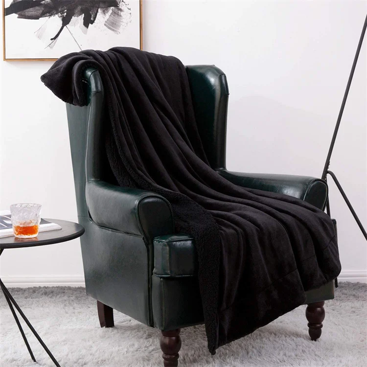 Abcdf Christmas Green Sherpa Throw Blanket Warm Soft Sherpa Fleece