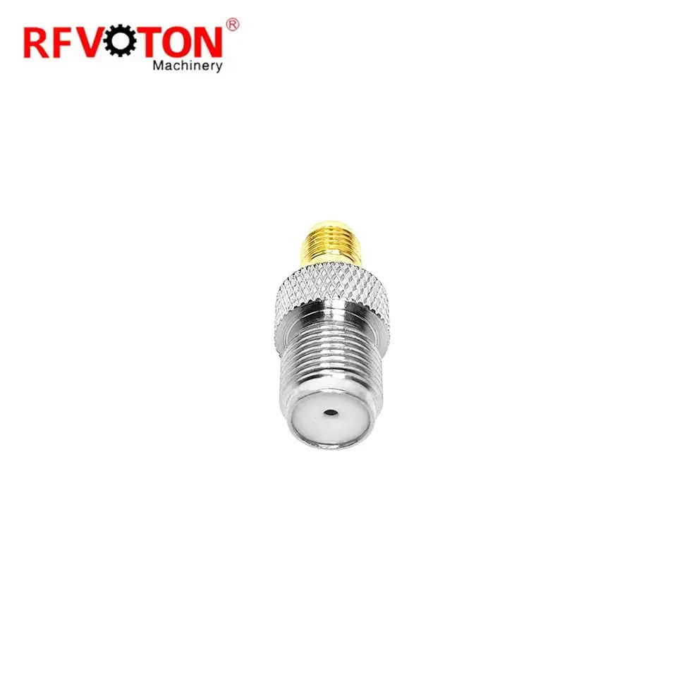 Factory directly SMA Female to F Female Jack RF Coax Adapter Straight Wi-Fi Radios Antennas Coaxial Cable Connector rf adaptor details