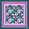 Fleurs rouges avec bords verts