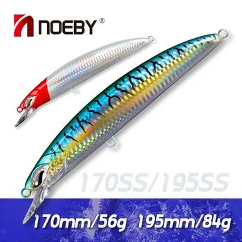 For Nobby Large Mino Luya Bait Deep Sea Towing Fishing Bait Sea Fishing Slow Sinking Plastic Hard Bait Hooks Saltwater Fish – Hard Lure – view 3