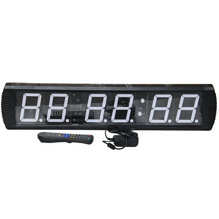 RIAO Fitness Sports 6 Digit Remote Control Gym Wall Timer