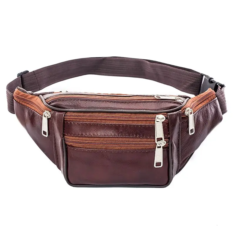 PU Leather Waist Bag for Men Belt Bag Unisex Fanny Bag Bum bag