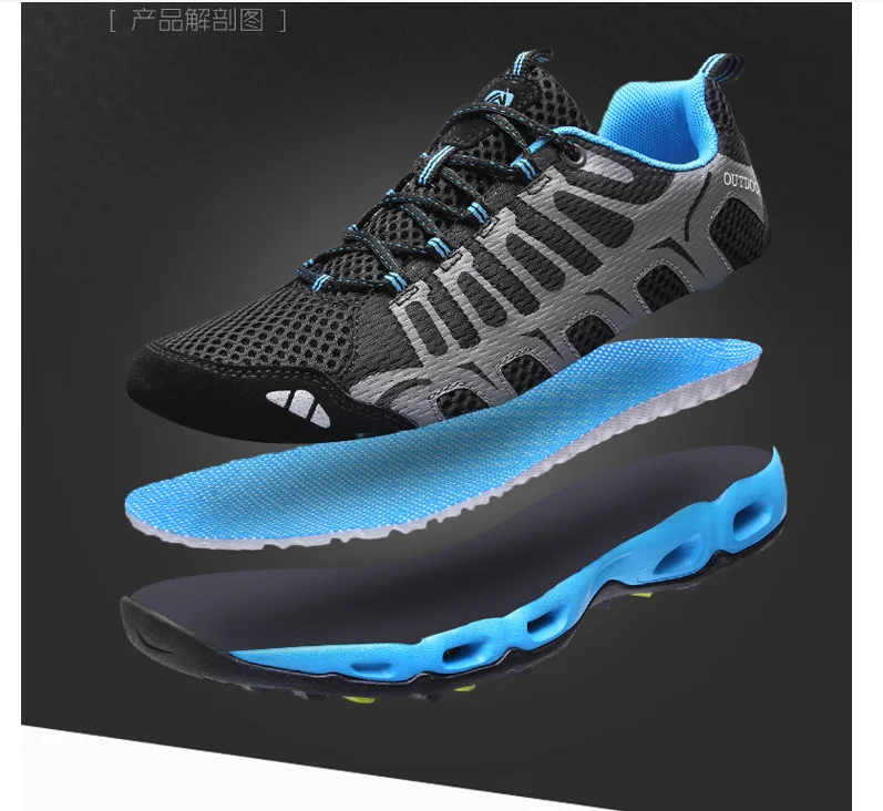 Men's Mesh Summer River Hiking Trail Running Shoes Oem/odm