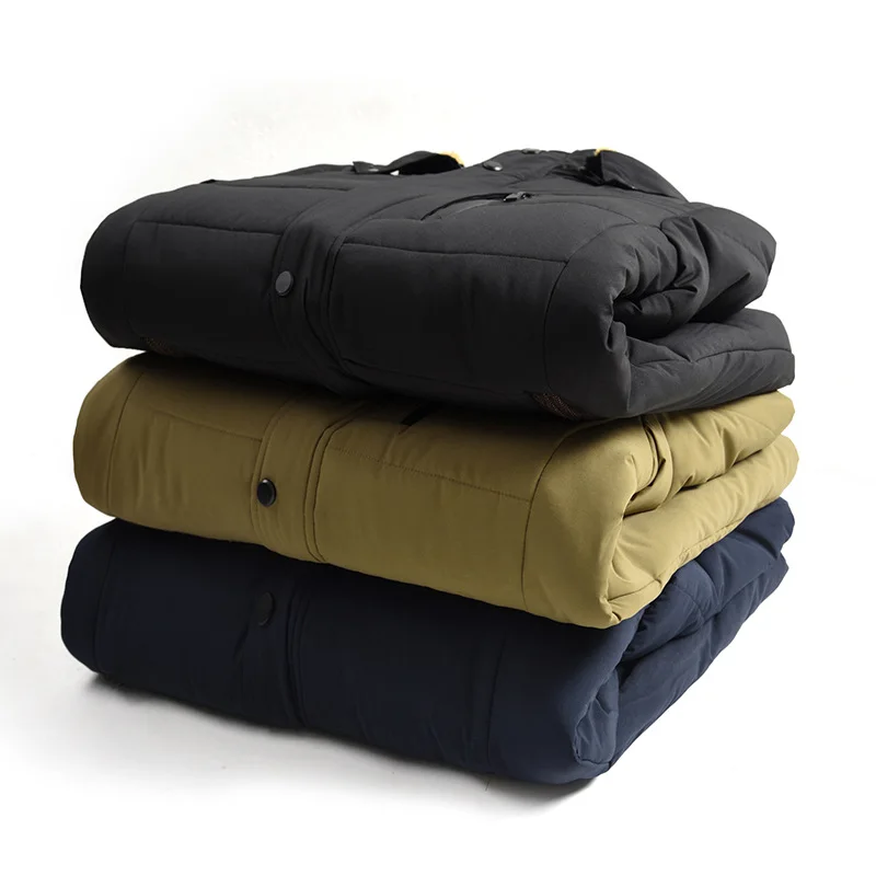 Winter Warm Thick Fleece Waterproof Hooded Fur Collar Parka Jacket Coat Autumn Fashion Casual Parkas Men_voghion.com