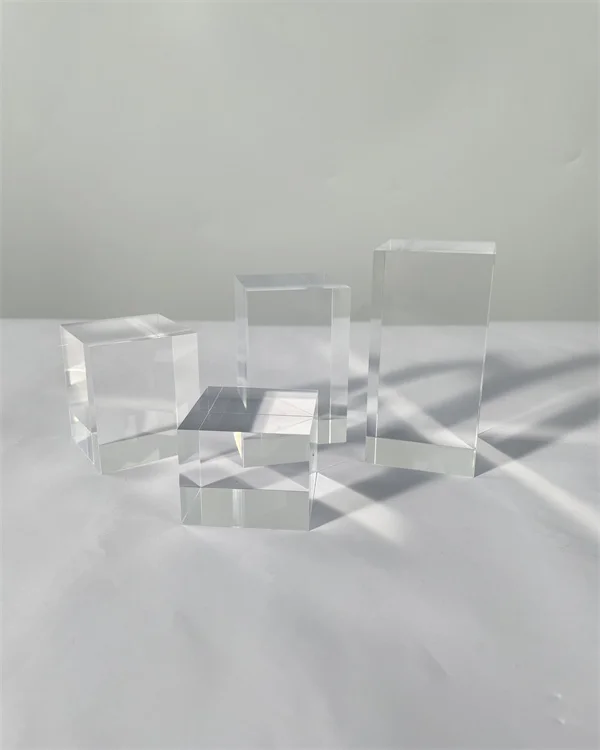 Clear Solid Acrylic Block
