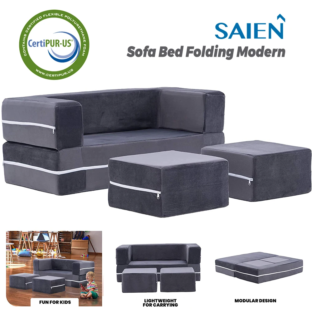 OEM Factory Kids Room Foam Folding Sofa Bed Multi-function