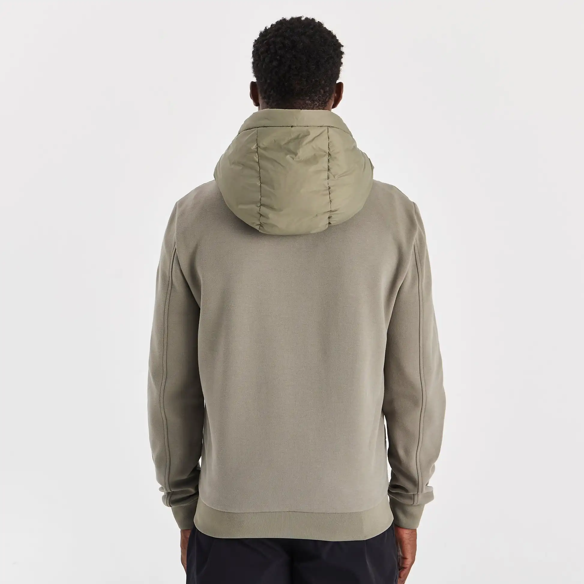 TN Customize  90%Down 10%Feather Men Slim Fit Jacket With Padded Funnel Neckline  Hybrid Technical Puffer Jacket for Men