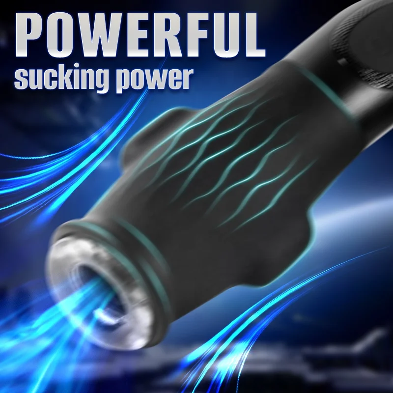 Automatic Male Masturbator Hands Free Rocket Sucking Cup Soft Pussy Sex Toy for Men