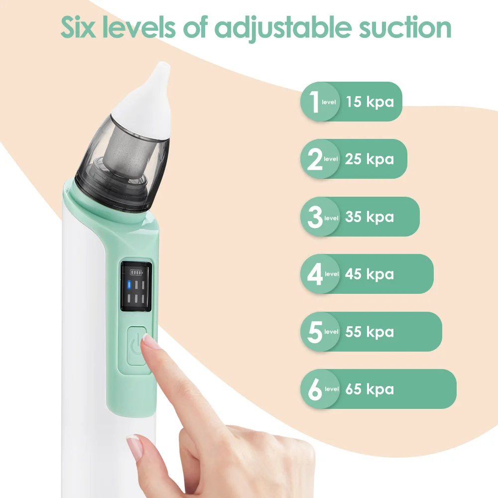 Custom Logo Smart Electric Baby Nose Suction Cleaner Electric Nasal Aspirator with Logo