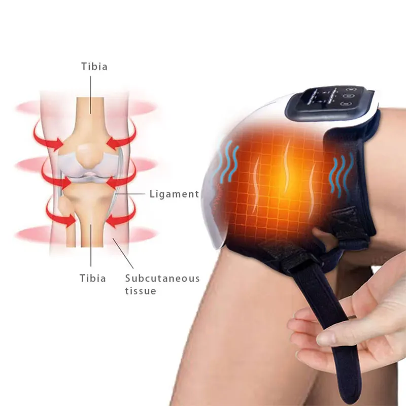 Masajeador de rodilla con calefacción por vibración, terapia magnética,  fisioterapia articular, alivio del dolor| Alibaba.com