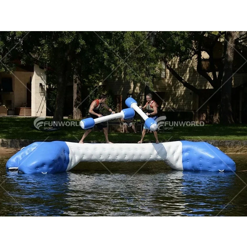 4 Pièces Gonflable Flottant d'aviron, Jeu de Combat pour Piscine, Bataille Aquatique en Plein Air, Bouées et Pagaies, pour Enfants e - Jeux - Jouets