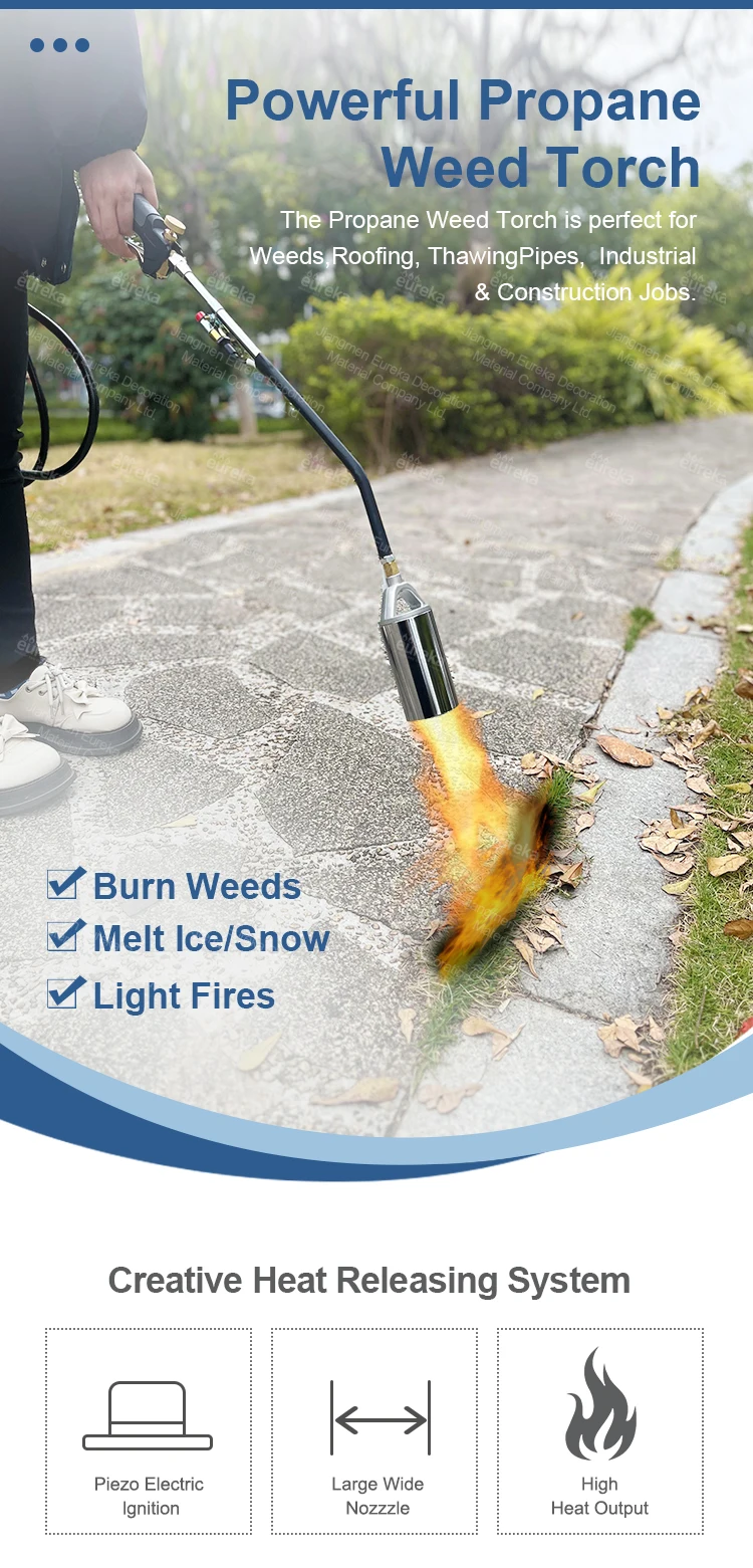 Adjustable Flame Garden Weed Fired Burners Gas Propane Welding Butane