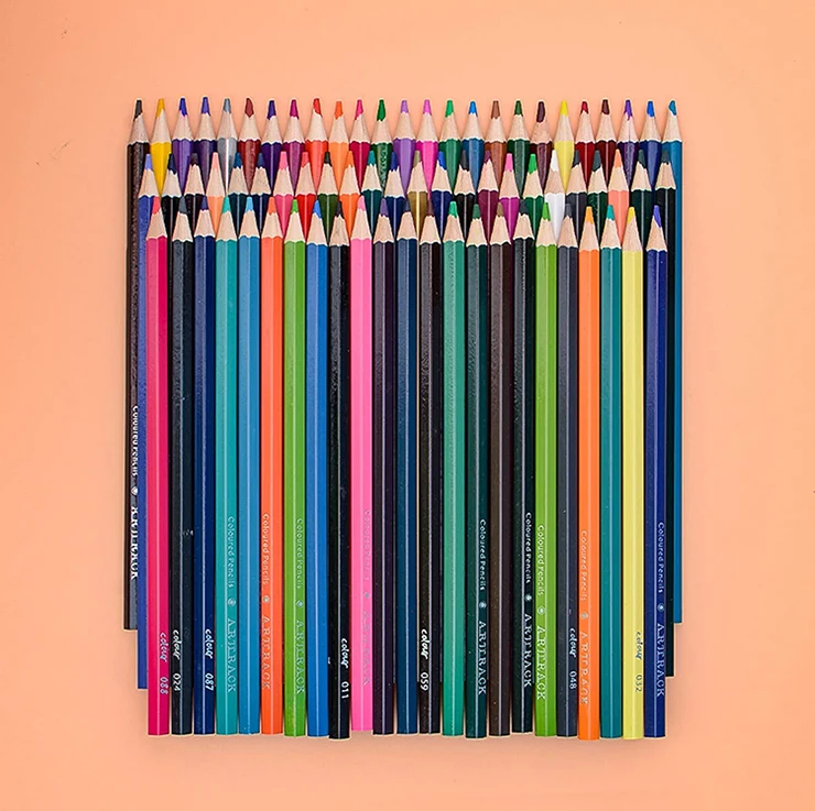 Гексагональные карандаши 100 120 150 180 цветов в тубе, карандаши для акварели в деревянной коробке для художников