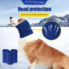Best-Selling Durable Polyester Anti-Fright Anti-Thunder Headscarf Ear Muffs Solid Pattern Calming Headband for Dogs