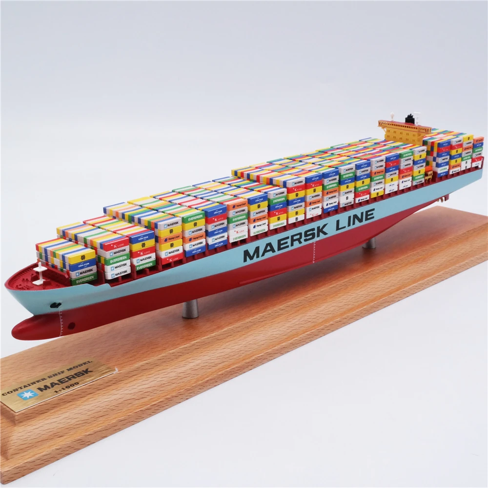 【A】35cm MAERSK-LINE container ship model Custom ship model gifts O.A.S ship model