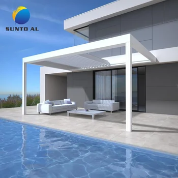 Aluminum Pergola Gazebo & Pavilion Waterproof LED Light Powder Coated Sandwich Panels for Exterior Wall & Workshop