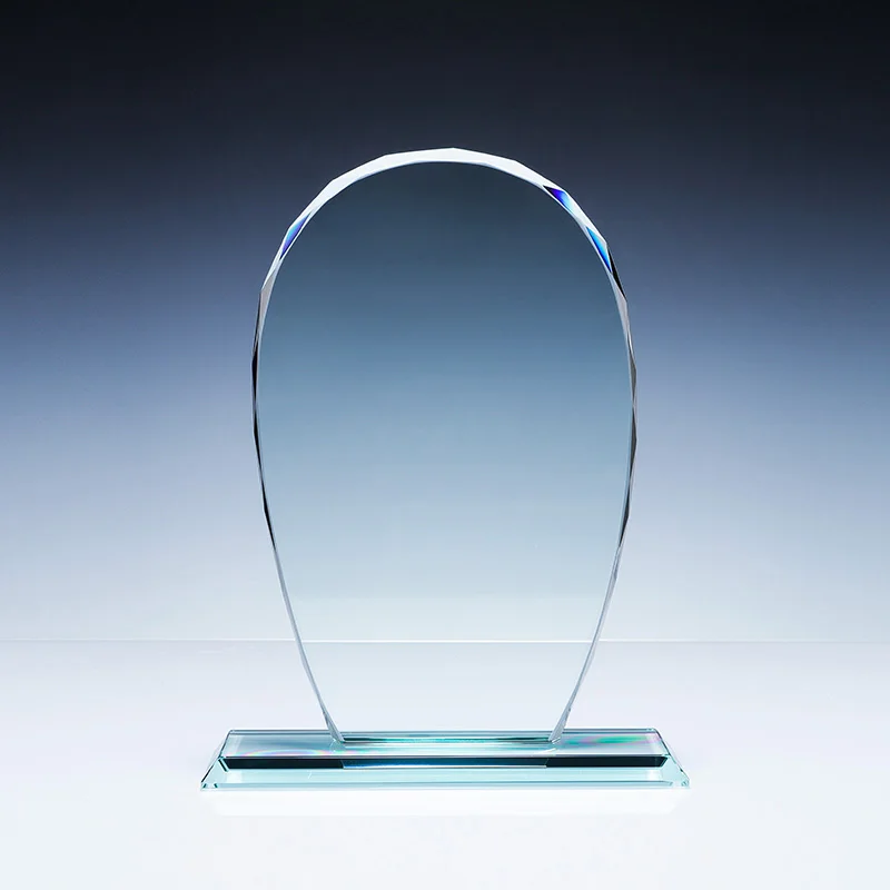 2023 Commercial decoration custom blank crystal trophy Glass trophy factory