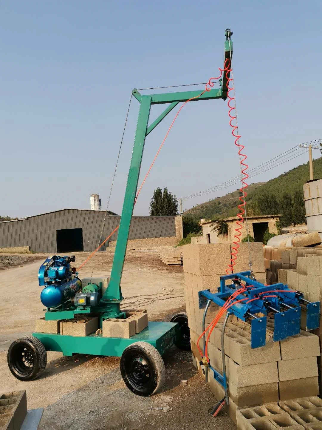 Automatic  Concrete Block Stacking Machine Brick Palletizer Bricks Making Machine Block Cuber Machine