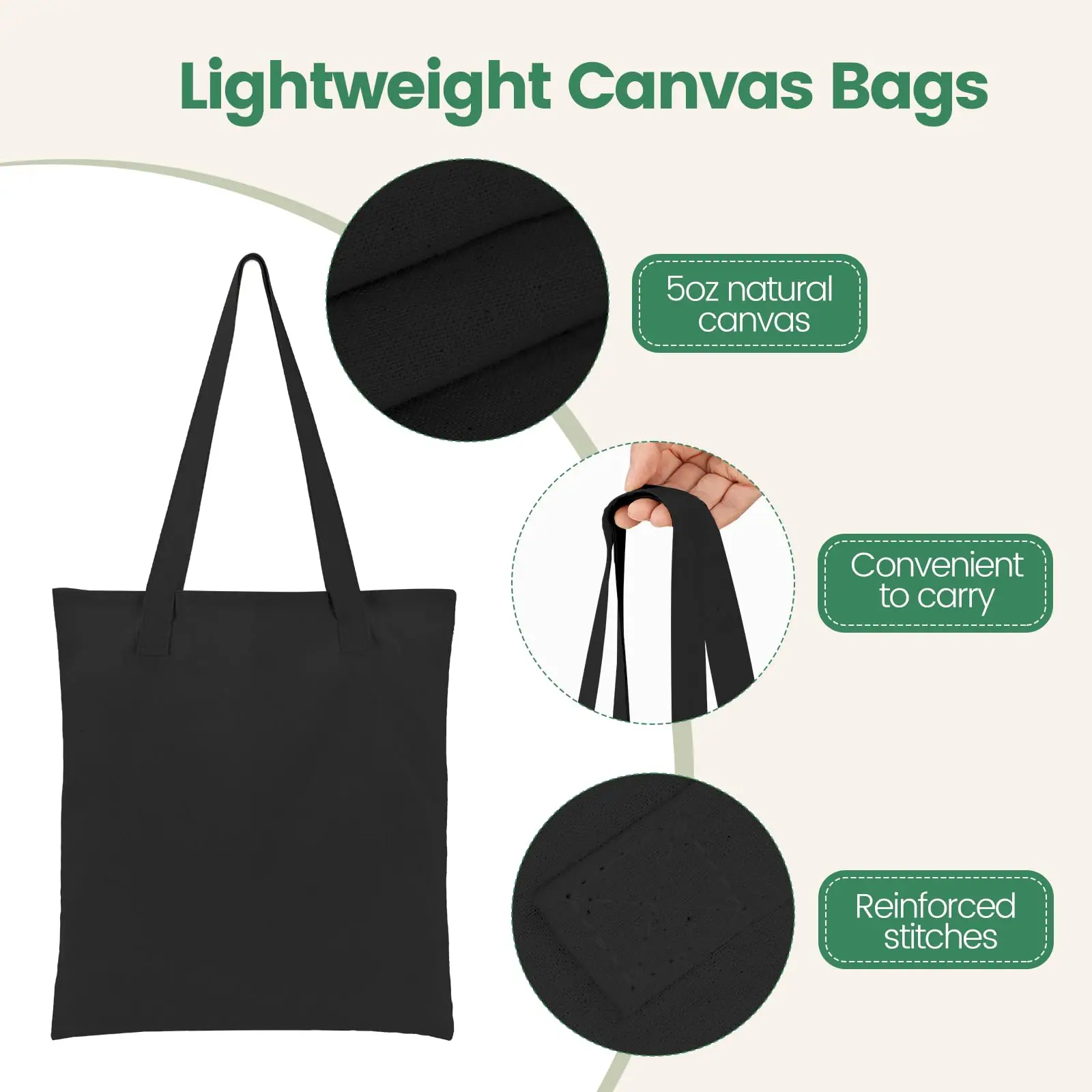 Promotional Carry Long Handle Customer Design Shopping Tote Cotton Bag With Logo supplier