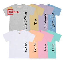 RTS Unisex Polyester Tshirts Sublimation Kids Toddler White Tee Colorful Polyester Cotton Feel Blank T-Shirts For Sublimation