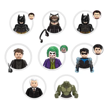 Superhero Series Of Building Blocks Bat Man Joker Catwoman Mini Figure Assembled Toy Cute Toys Collector's Model