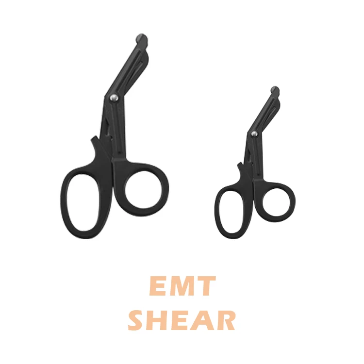 thumbnail image 2 of ODM 7.5" Black Tactical EMS Shears - Stainless Steel Blunt Tip Trauma Scissors 2 of 4