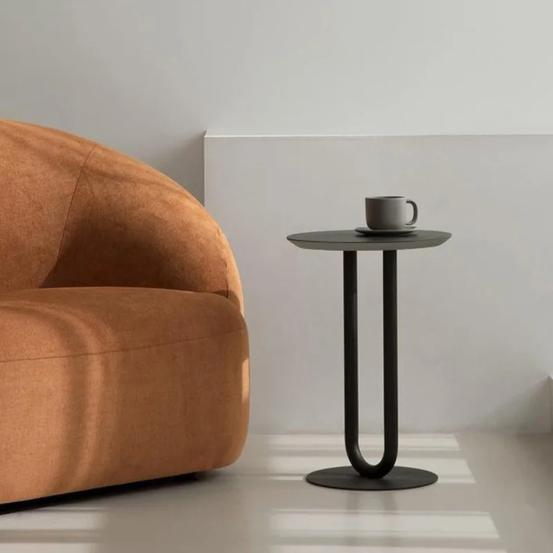 Kinno Korean-style Modern Simple Round Coffee Table Balcony Cafe