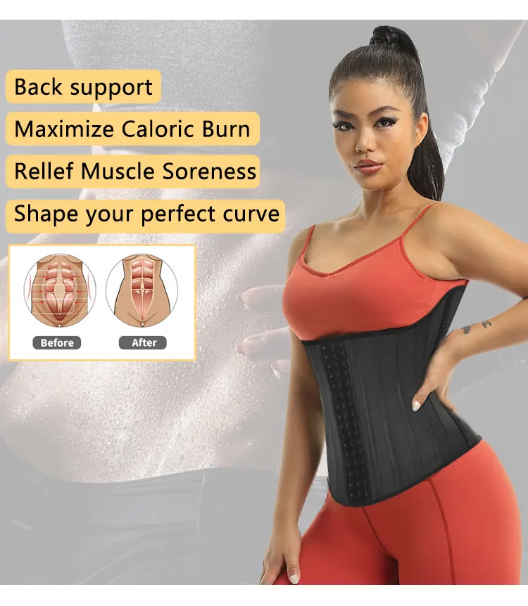 Wholesale Customized 25 Steel Bone Waist Trainer Slimming 3 In 1 Waist