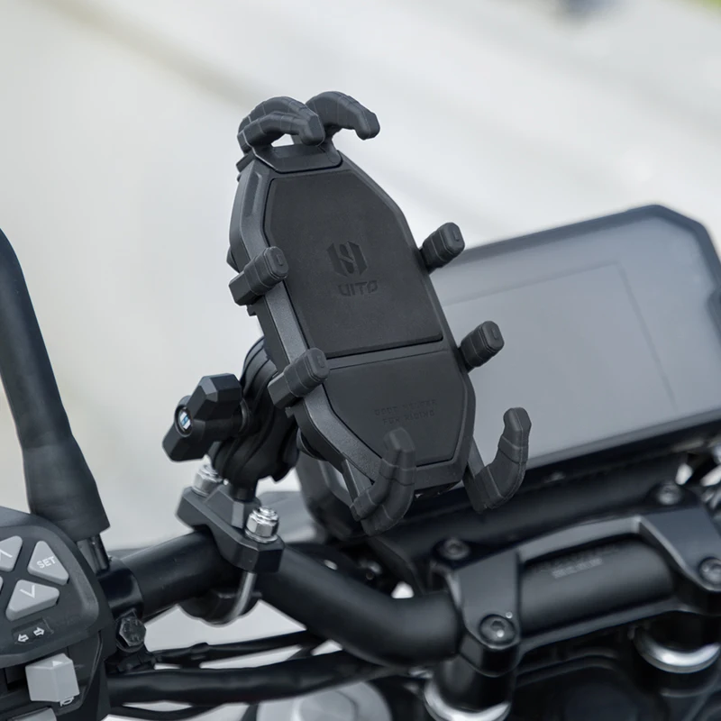 SMNU Multifunctional Universal Motorcycle Mobile Phone Holder Waterproof Shock-Dampening Flexible Design Compatible General
