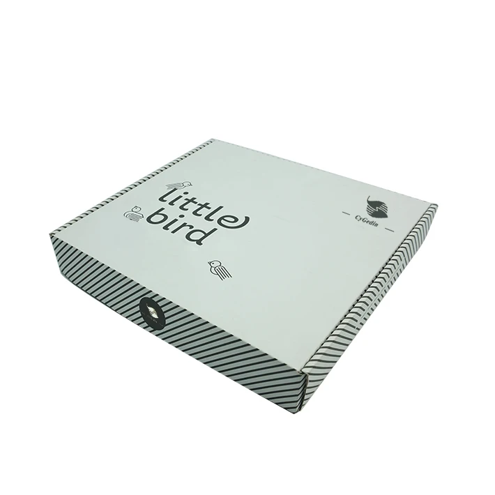 Package Mini Design Logo Blue Hard Paper High Quality Cardboard mailer Box