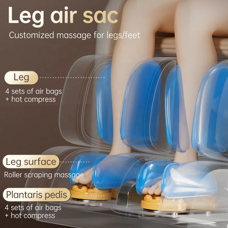 Leercon Factory Customization 3d 0 Gravity Electric Shiatsu Body Massager Full Body Massage Chair Free Spare Parts for Home Use