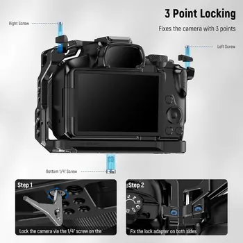 NEEWER Aluminum Video Rig ARRI Holes R50 Camera Cage Compatible with Canon EOS R50 detail image