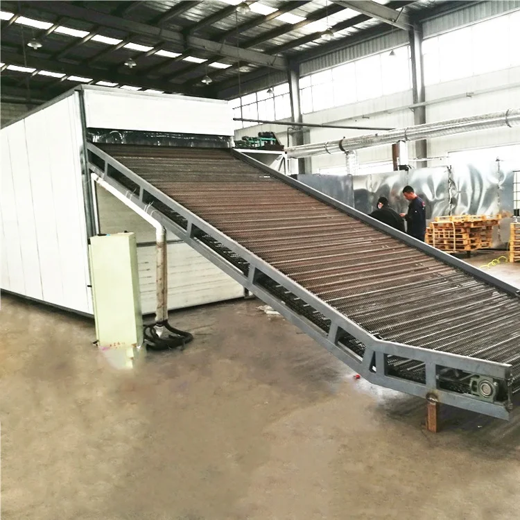High Capacity Coal Briquettes Drying Oven Continuous Charcoal Briquette Mesh Belt Dryer