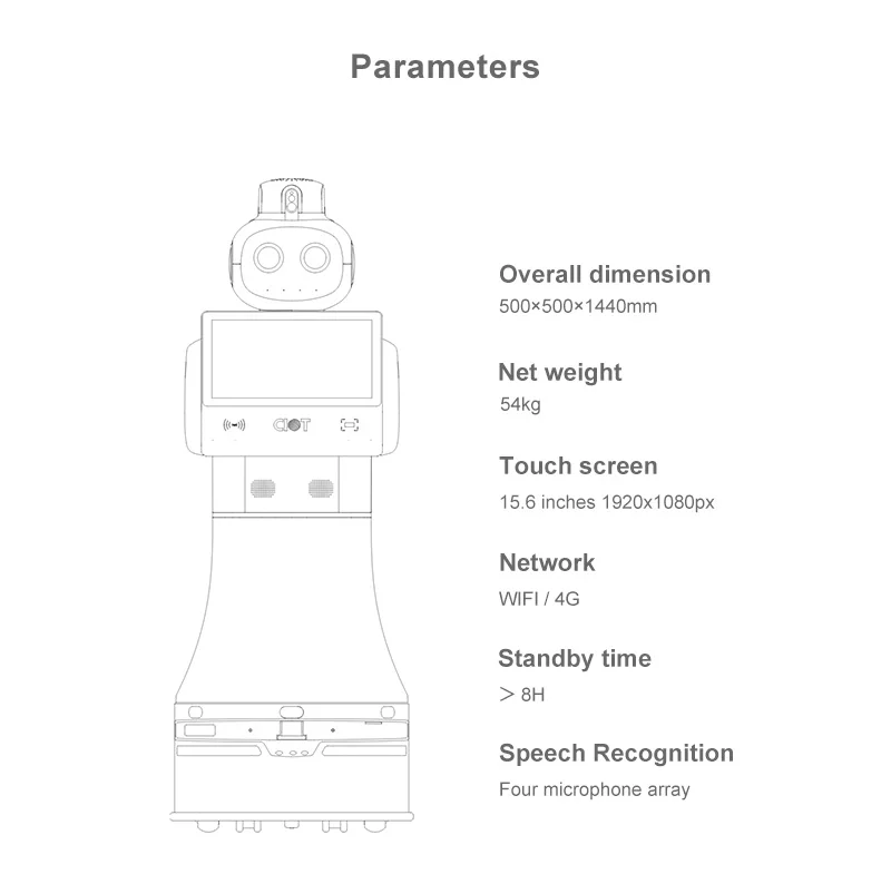 Business Face Recognition Intelligent Interaction Welcome Roboter Humanoid Chat Reception Robot