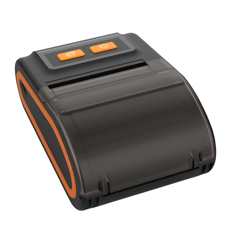 2 in 1 Small Portable BT 58mm Receipt Thermal Label Sticker Printer with Leather Bag