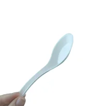 High Quality Disposable Sugarcane Bagasse Tableware Spoon Biodegradable Cutlery Chinese Soup Spoon