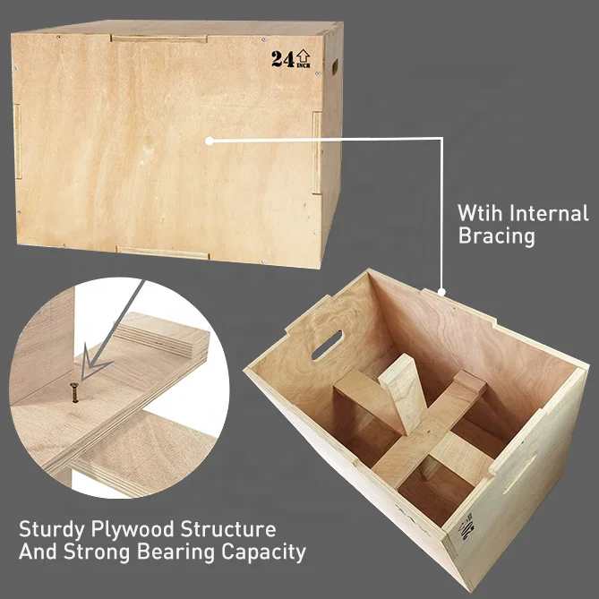 木製プライオボックス Amazon | KHTO Fitness 木製プライオメトリックジャンプボックス