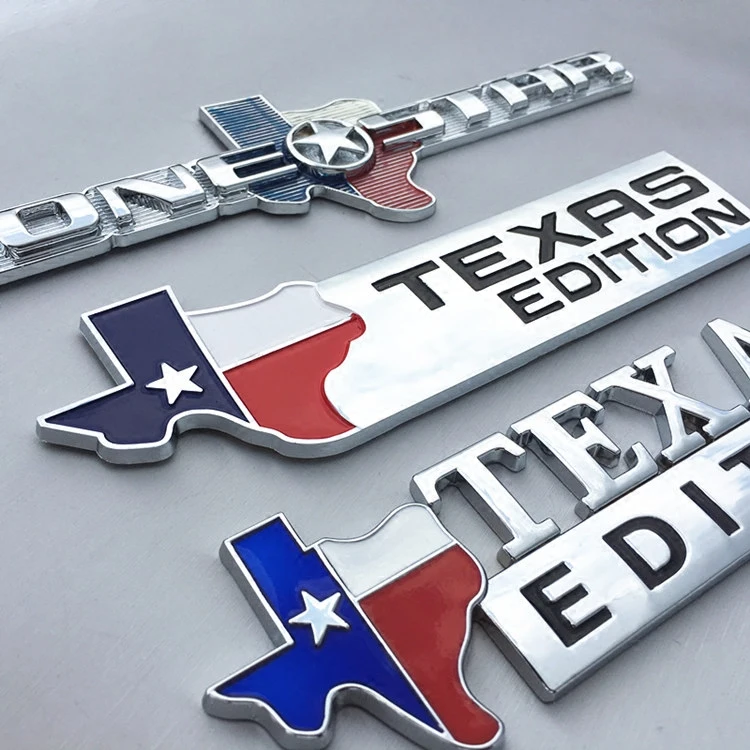 Custom 3D ABS MASON TEXAS EDITION Emblem Badge for Universal Cars Motorcycle Decorative Accessories Lone Star Car Styling