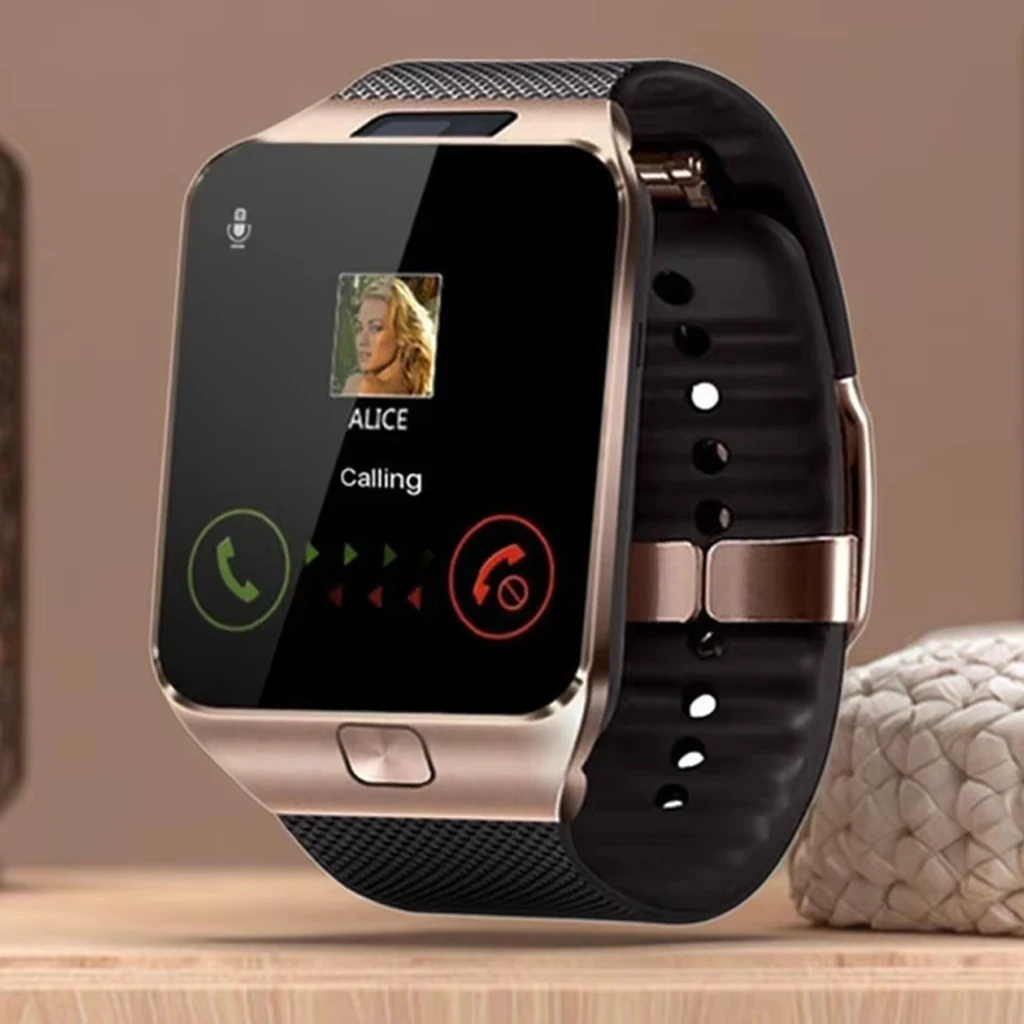DZ09 Mobile Relogio Reloj Intelligent Smartwatch Rohs Android Smart Watch  for Samsung with Sim Card Slot Support Smart Phone