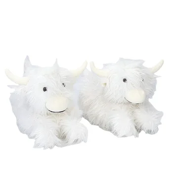 Spot simulation Scottish Highland cow plush doll long-haired cow net red toy